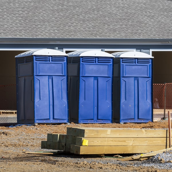 what is the maximum capacity for a single porta potty in Gordon